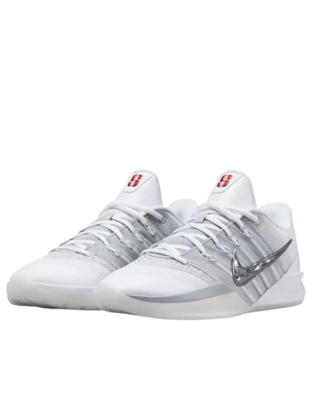 Nike Sabrina 3 Me vs. Me White Silver white Womens size 11.5/ Mens size 10 New
